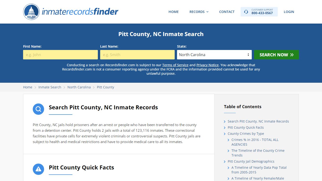 Pitt County, NC Inmate Lookup & Jail Records Online